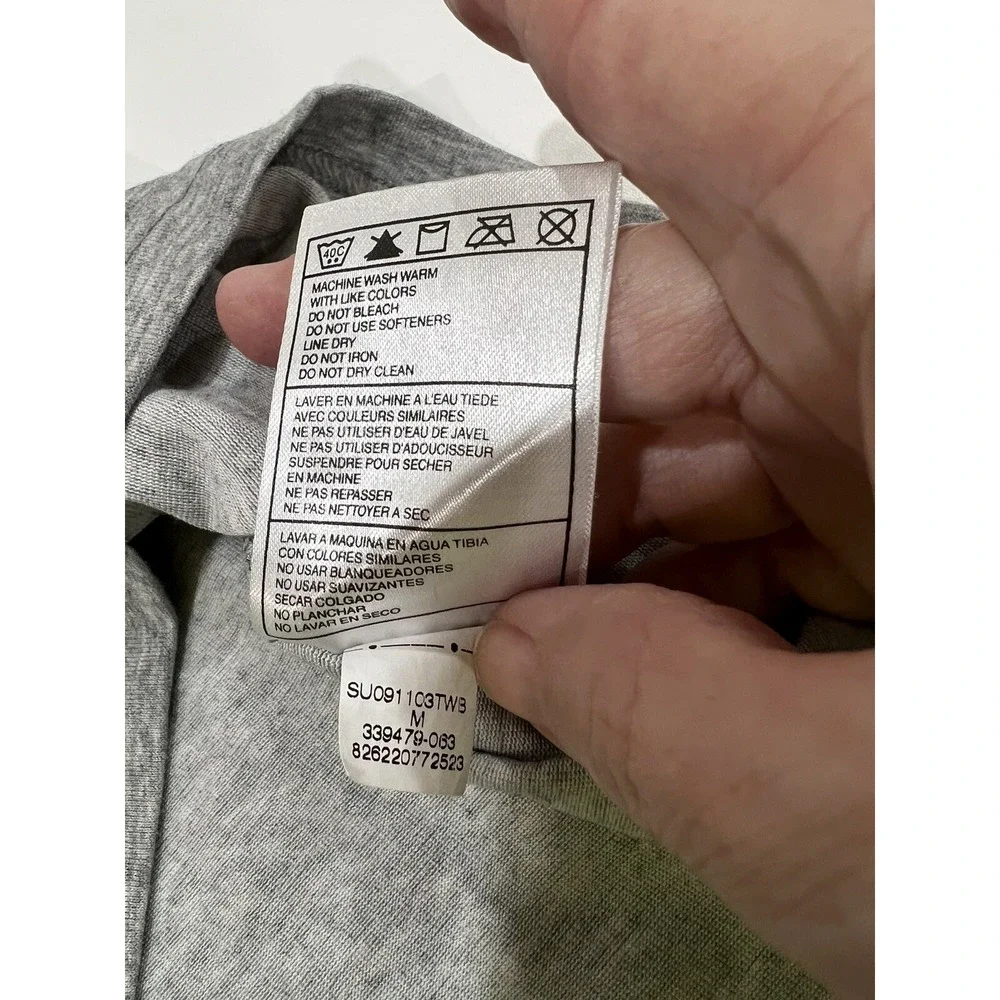 Nike Dri-Fit Just Do It Women's Medium 8-10 Gray T-shirt EUC